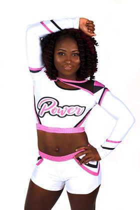 Athletes in white and pink PN apparel