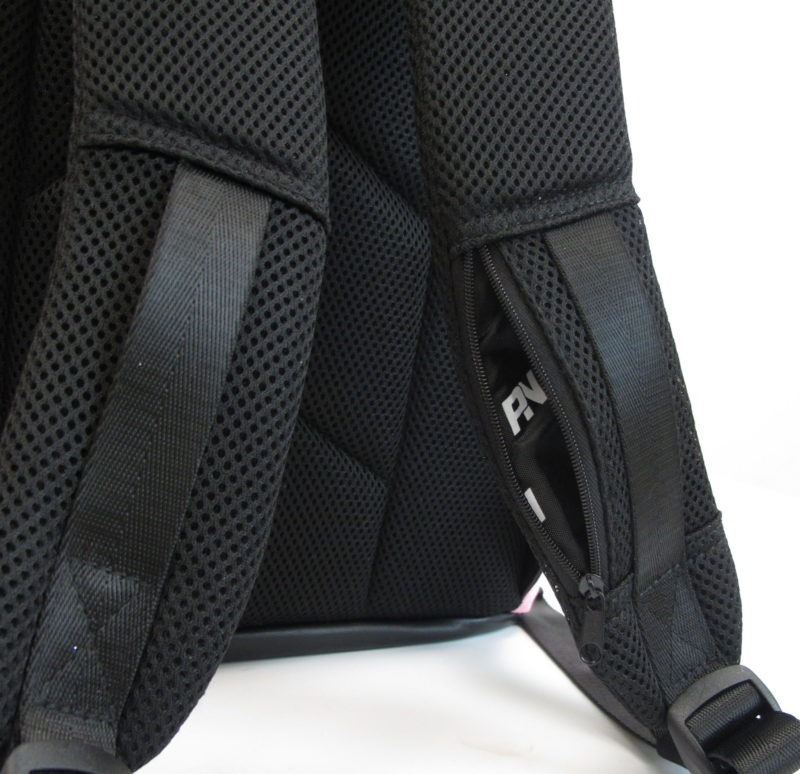 PN backpack strap secret pocket