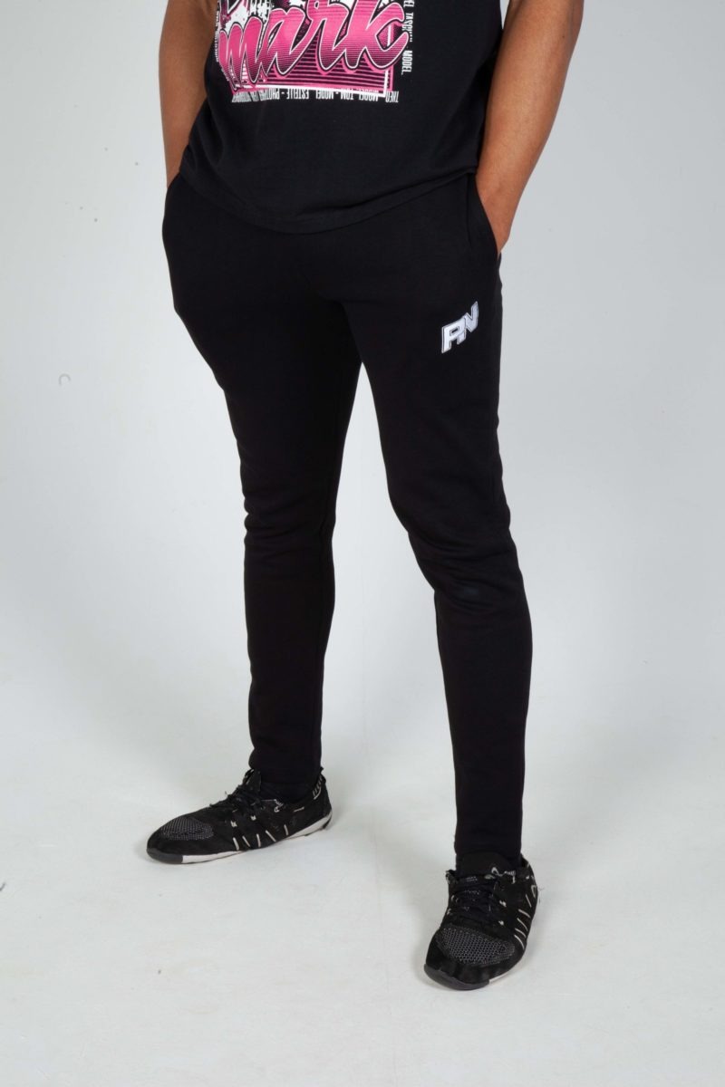 PN joggers in black close up