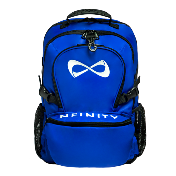 Classic blue and white Nfinity backpack