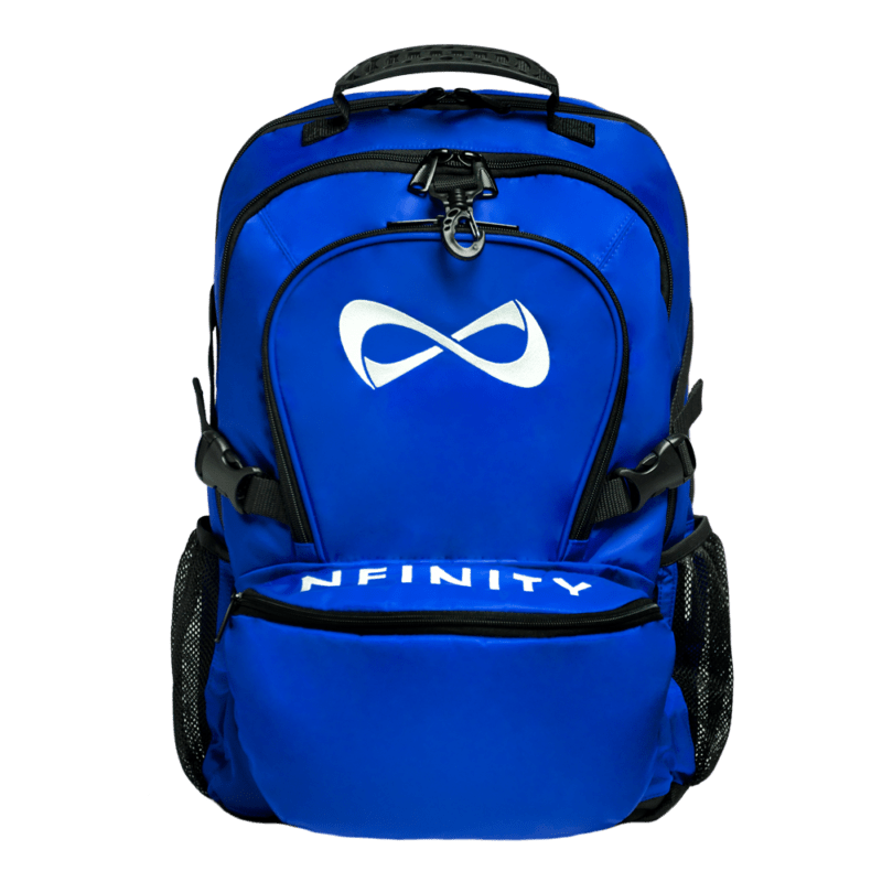 Classic blue and white Nfinity backpack