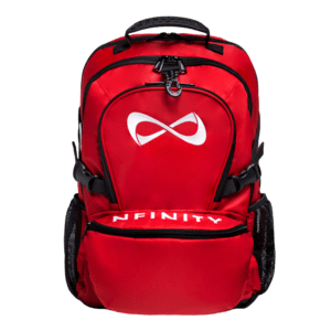 Classic red and white Nfinity backpack