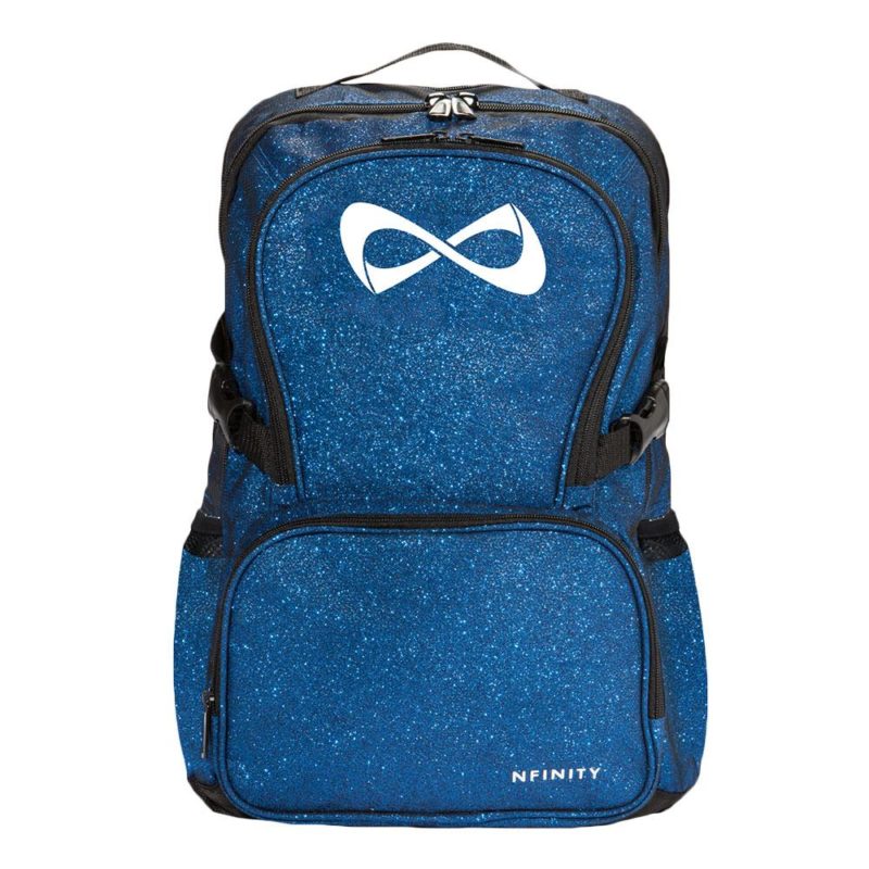 Nfinity sparkle ryggsäck blå med vit logotyp
