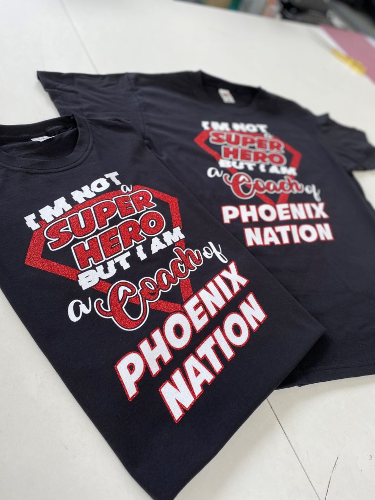 Phoenix Nation vinyl coach t-shirt