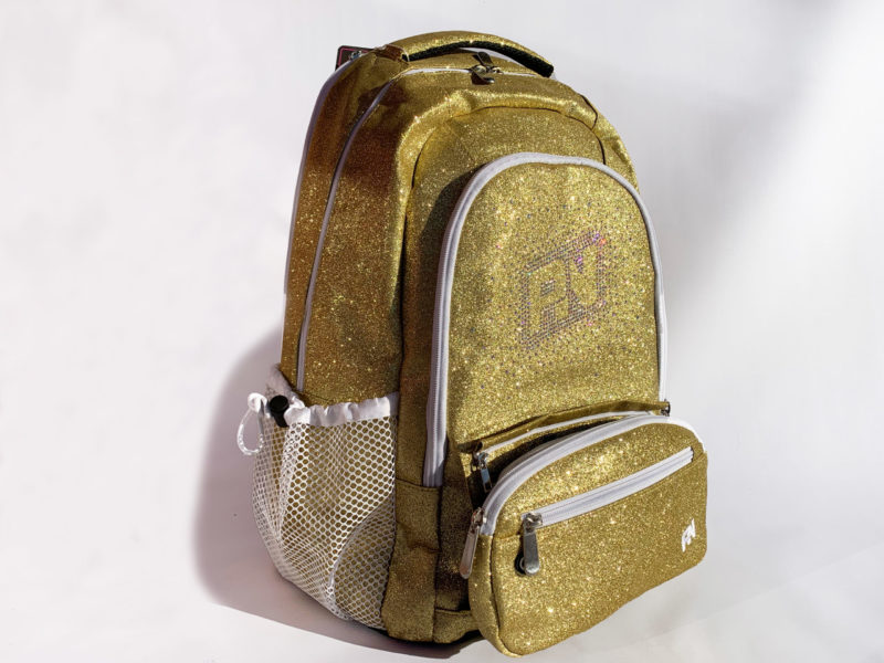 gold cheer backpack