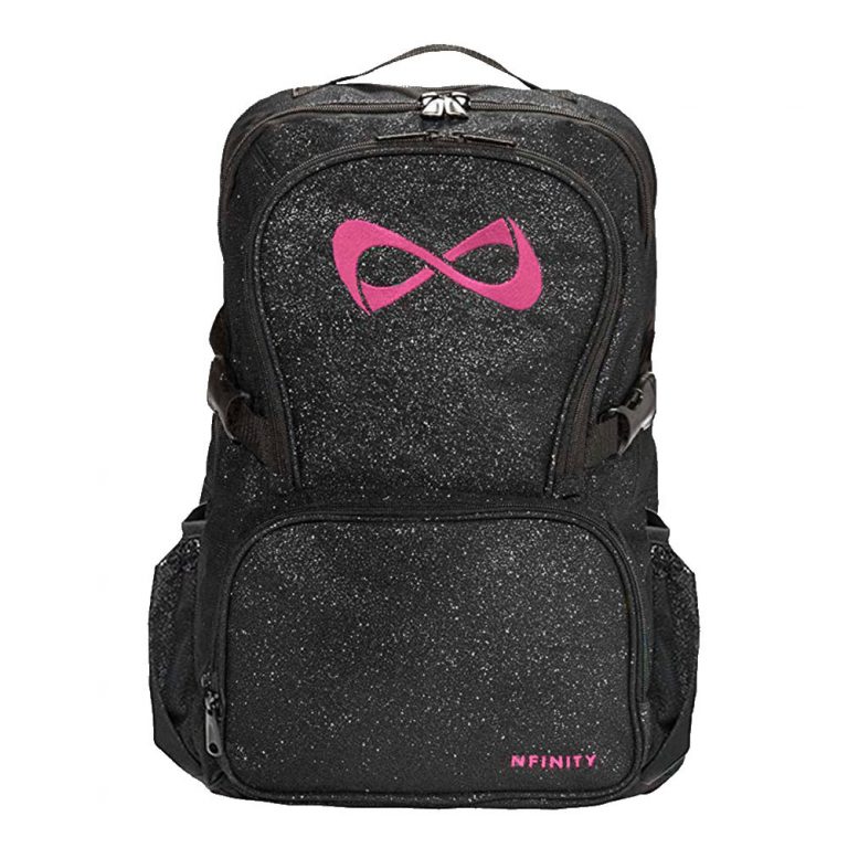 Nfinity Black Sparkle Pink Logo ryggsäck