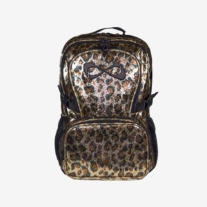 Nfinity Gold Millennial Leopard Backpack