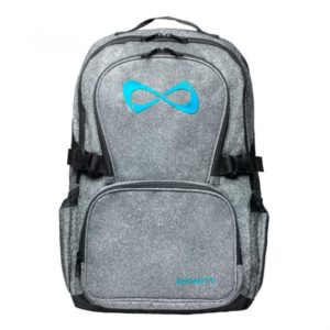 Nfinity Silver Sparkle Teal Logo backpack